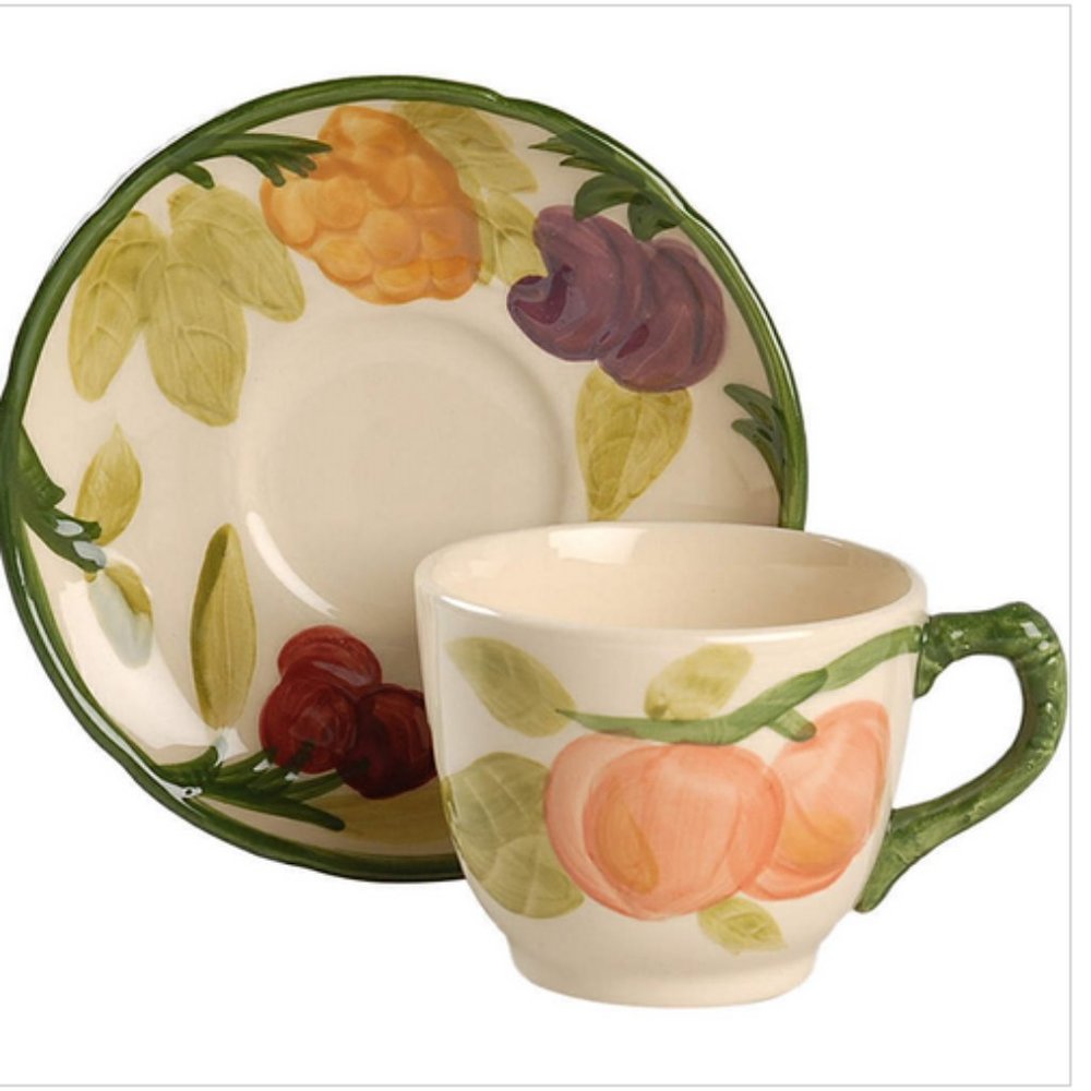 Franciscan Fresh Fruit Cup and Saucer; Mint